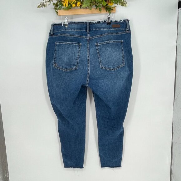 Kut from the Kloth Womens Plus Size 20W Jeans High Rise Skinny  Raw Hem  Waist - Picture 3 of 16